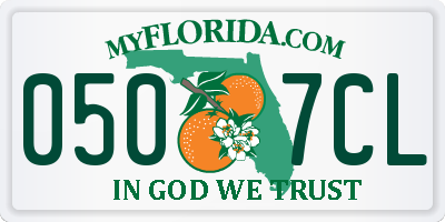 FL license plate 0507CL