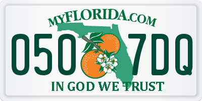 FL license plate 0507DQ