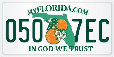 FL license plate 0507EC