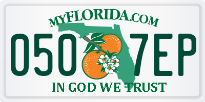 FL license plate 0507EP