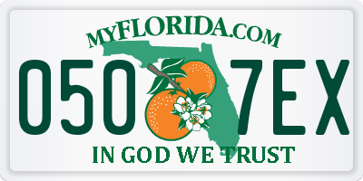 FL license plate 0507EX