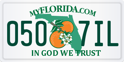 FL license plate 0507IL