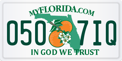 FL license plate 0507IQ