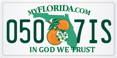 FL license plate 0507IS