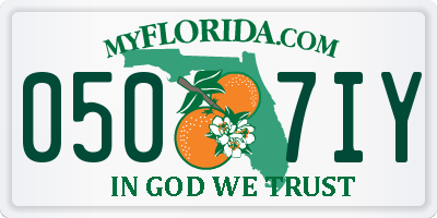 FL license plate 0507IY