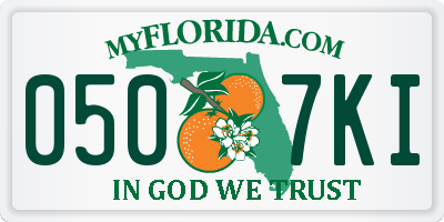FL license plate 0507KI