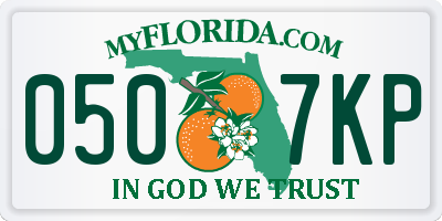 FL license plate 0507KP