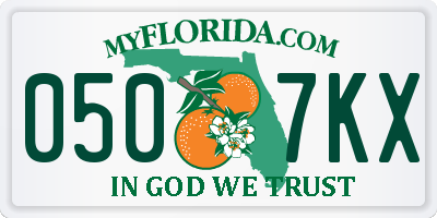 FL license plate 0507KX