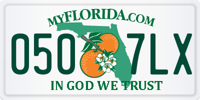 FL license plate 0507LX