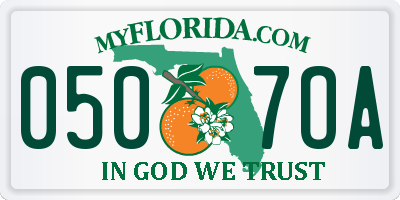 FL license plate 0507OA