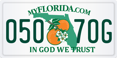 FL license plate 0507OG