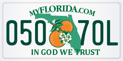 FL license plate 0507OL