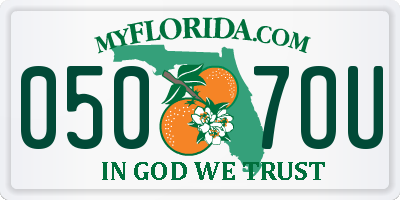 FL license plate 0507OU