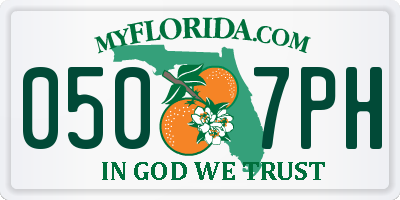FL license plate 0507PH