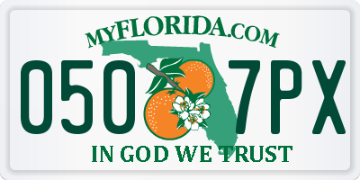 FL license plate 0507PX