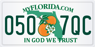 FL license plate 0507QC