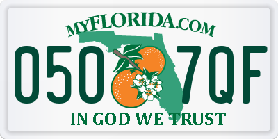 FL license plate 0507QF