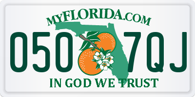 FL license plate 0507QJ