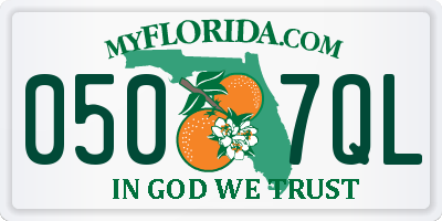 FL license plate 0507QL