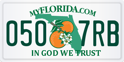 FL license plate 0507RB