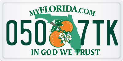 FL license plate 0507TK