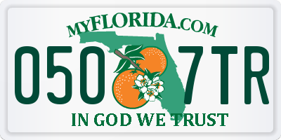 FL license plate 0507TR