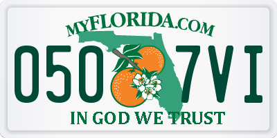 FL license plate 0507VI