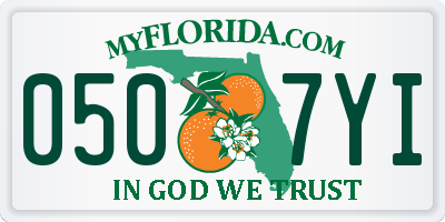 FL license plate 0507YI