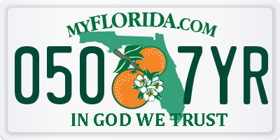 FL license plate 0507YR