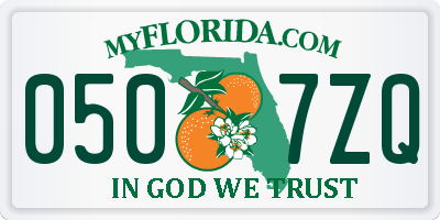 FL license plate 0507ZQ