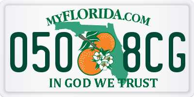 FL license plate 0508CG