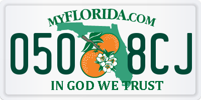 FL license plate 0508CJ