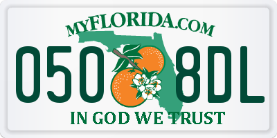FL license plate 0508DL