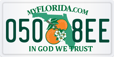 FL license plate 0508EE