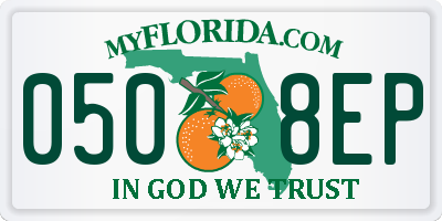 FL license plate 0508EP