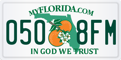 FL license plate 0508FM