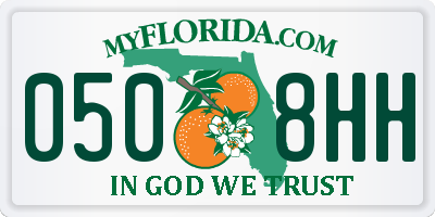 FL license plate 0508HH