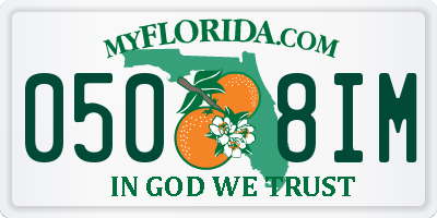 FL license plate 0508IM