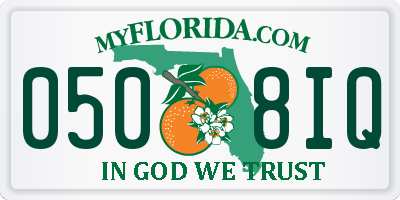 FL license plate 0508IQ