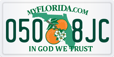 FL license plate 0508JC