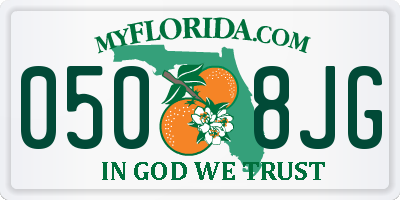 FL license plate 0508JG