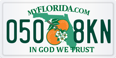 FL license plate 0508KN