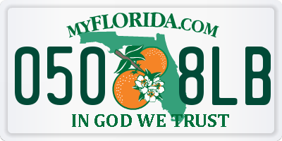 FL license plate 0508LB
