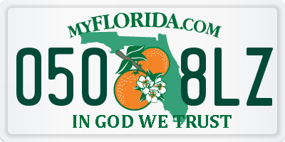 FL license plate 0508LZ