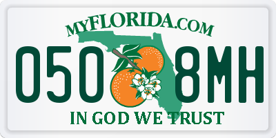 FL license plate 0508MH