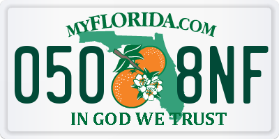 FL license plate 0508NF