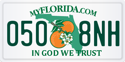 FL license plate 0508NH