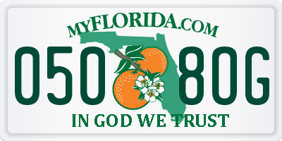 FL license plate 0508OG