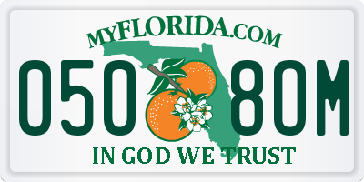 FL license plate 0508OM