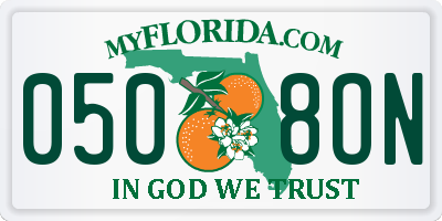 FL license plate 0508ON